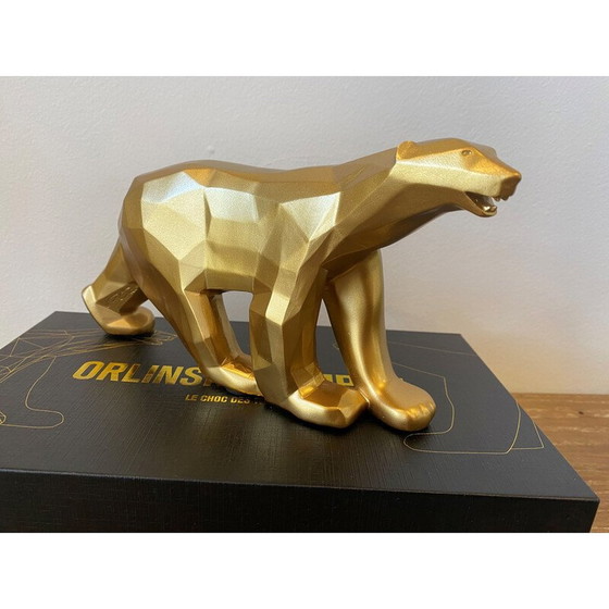 Image 1 of Vintage golden pom pom bear by Richard Orlinski, 2023