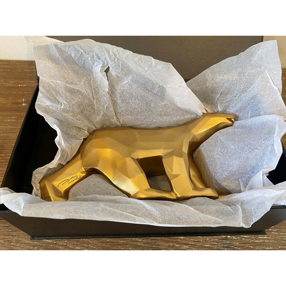 Image 1 of Vintage golden pom pom bear by Richard Orlinski, 2023