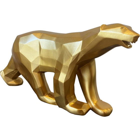 Image 1 of Vintage golden pom pom bear by Richard Orlinski, 2023