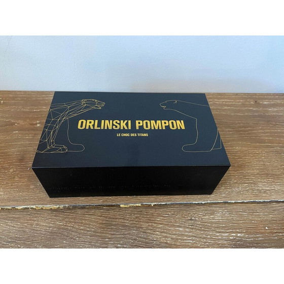 Image 1 of Vintage golden pom pom bear by Richard Orlinski, 2023