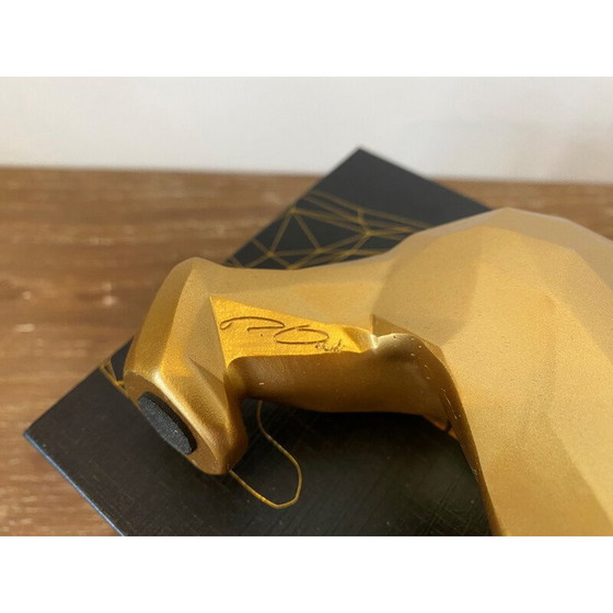 Image 1 of Vintage golden pom pom bear by Richard Orlinski, 2023