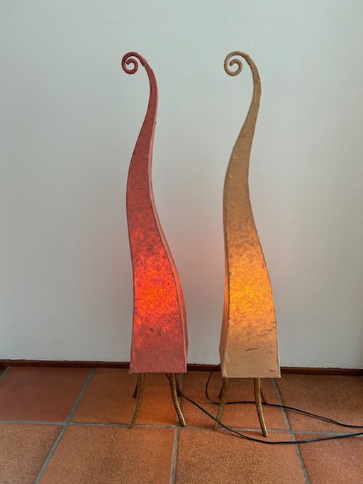 2x Oriental ambient lamps