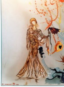Salvador Dali Screenprint on silk by Demart