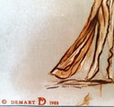 Salvador Dali Screenprint on silk by Demart