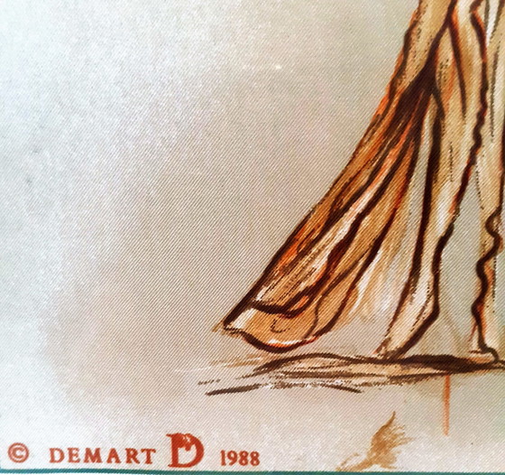 Image 1 of Salvador Dali Screenprint on silk by Demart