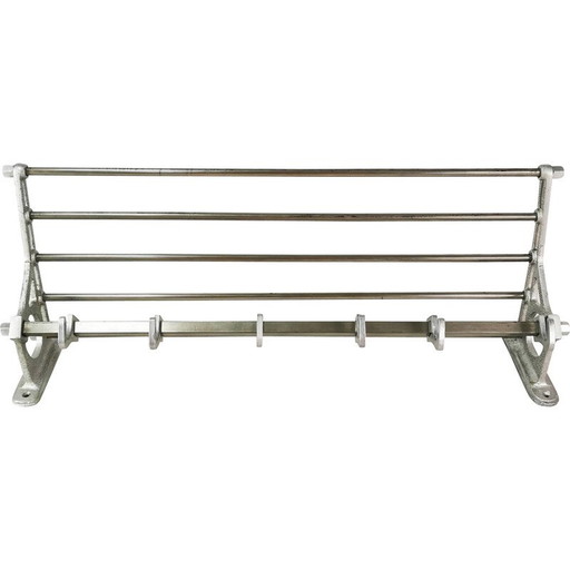 Vintage Art Deco wall bracket in aluminum and metal, Germany 1930