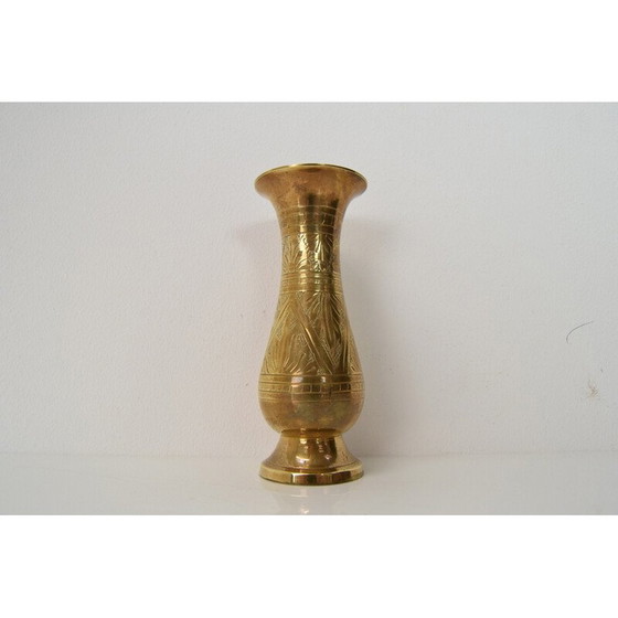 Image 1 of Vintage brass vase, India 1960s