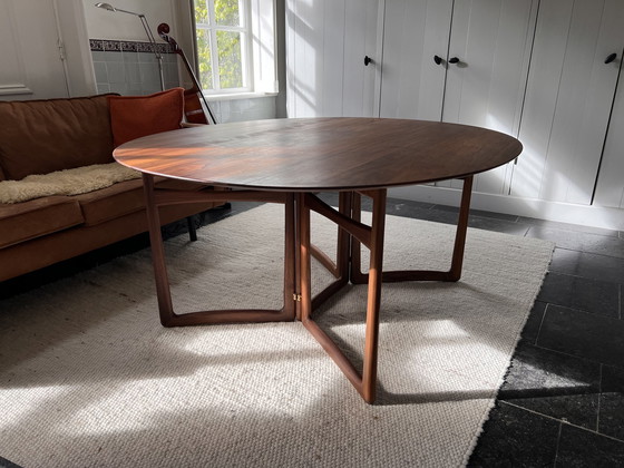 Image 1 of Dropleaf 142 Hm6 Table From &Tradition, Walnut