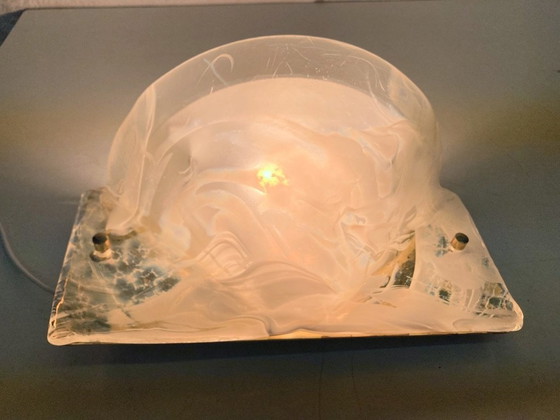 Image 1 of Wall light made of glass Hollywood Regency Design 60s 70s