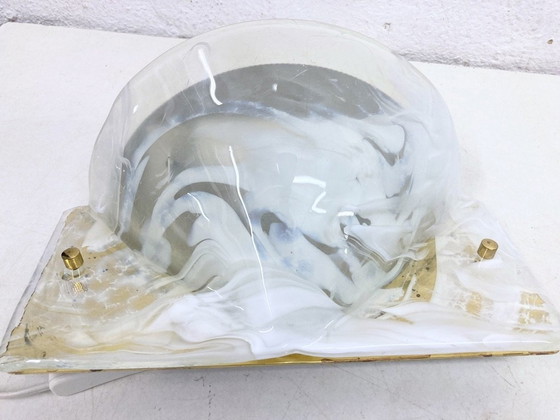 Image 1 of Wall light made of glass Hollywood Regency Design 60s 70s