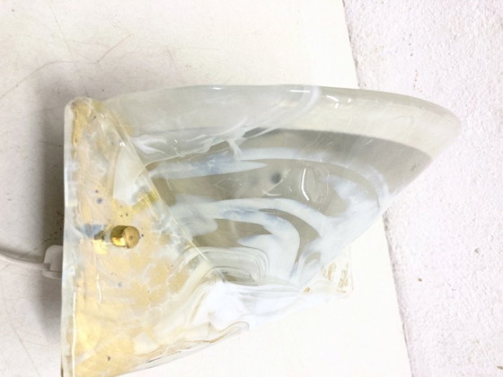 Image 1 of Wall light made of glass Hollywood Regency Design 60s 70s