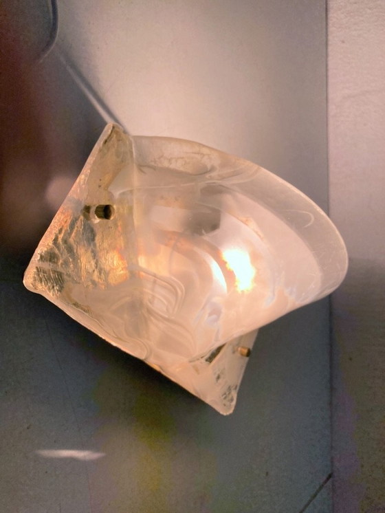 Image 1 of Wall light made of glass Hollywood Regency Design 60s 70s