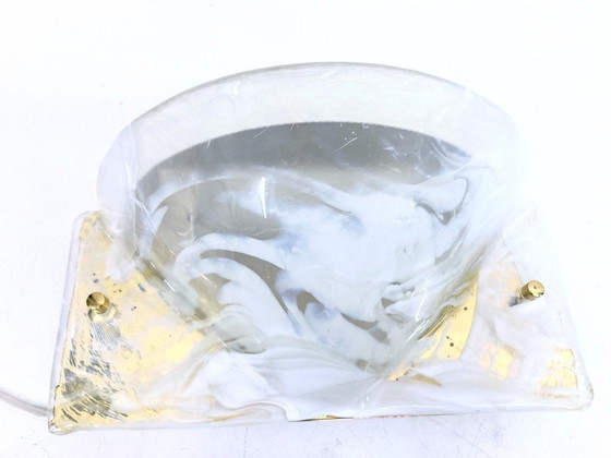 Image 1 of Wall light made of glass Hollywood Regency Design 60s 70s