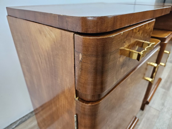 Image 1 of Art Decò Bedside Tables In Thuja Wood 1940