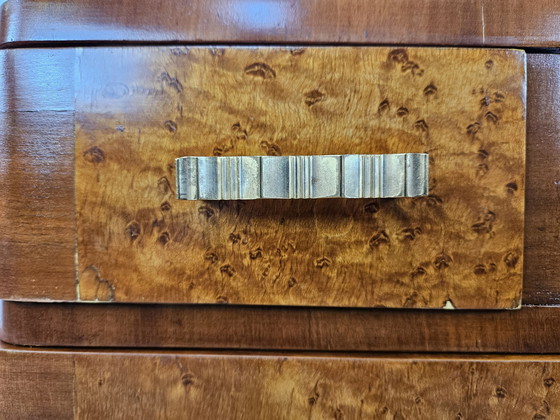 Image 1 of Art Decò Bedside Tables In Thuja Wood 1940