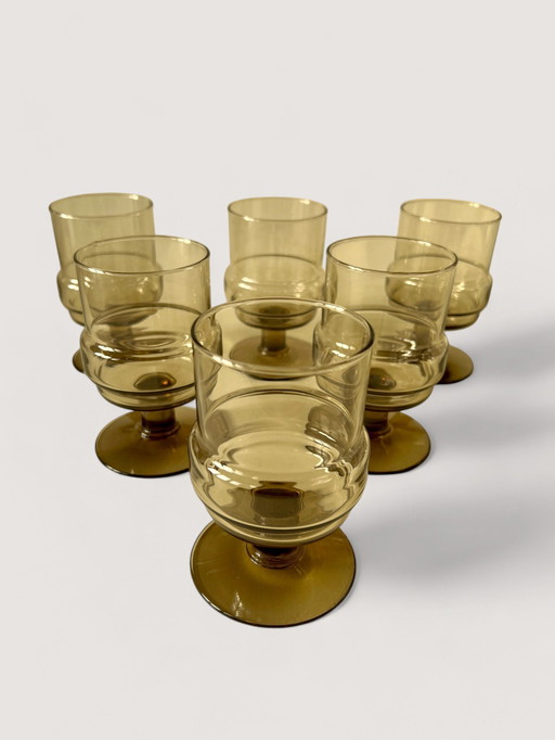 12 X Vintage Wine Glasses: Willem Heessen For Royal Leerdam