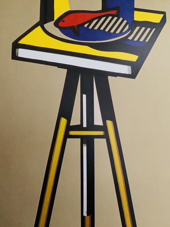 Image 1 of Roy Lichtenstein, Signed With Registration In Impressum Copyright 'Typography "Impronteedizioni" S.R.L. 1998'. "Goldfish Bowl"