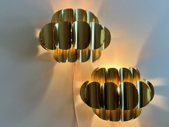 Image 1 of Temde Leuchten brass wall light