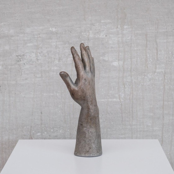 Image 1 of Vintage Curio metal hand sculpture, France 1950s