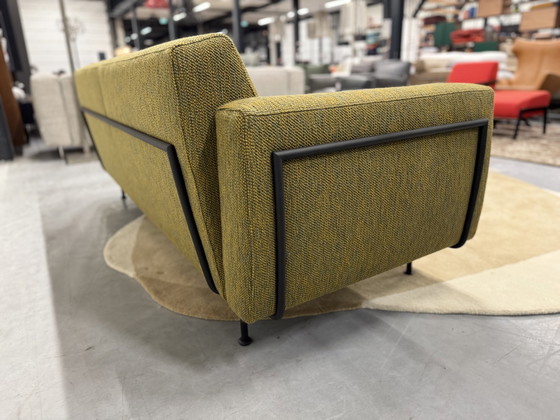 Image 1 of Divano a 3 posti Harvink De Donk in tessuto verde senape 206