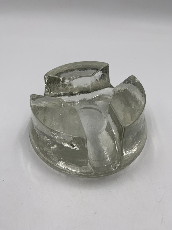 Image 1 of Solid Glass Candlestick