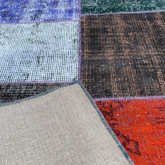 Image 1 of Tapis turc vintage en patchwork
