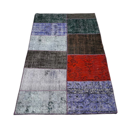 Image 1 of Tapis turc vintage en patchwork
