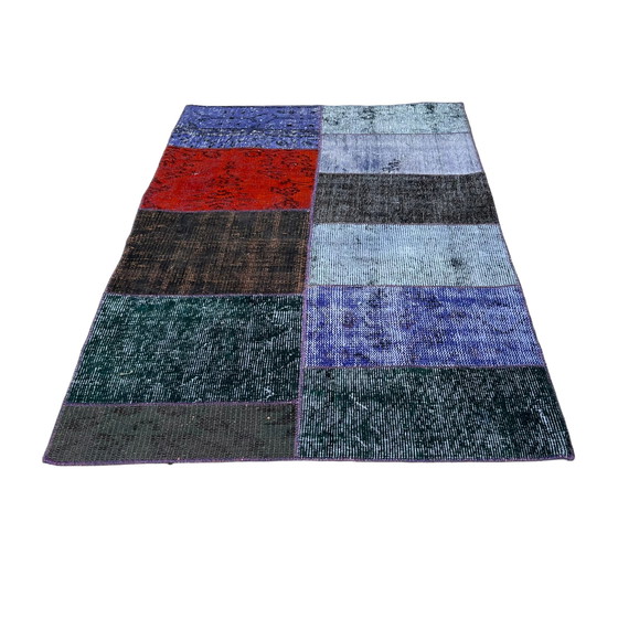 Image 1 of Tapis turc vintage en patchwork