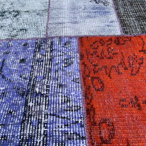 Image 1 of Tapis turc vintage en patchwork