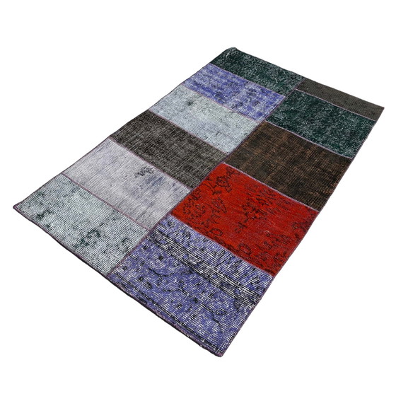 Image 1 of Tapis turc vintage en patchwork