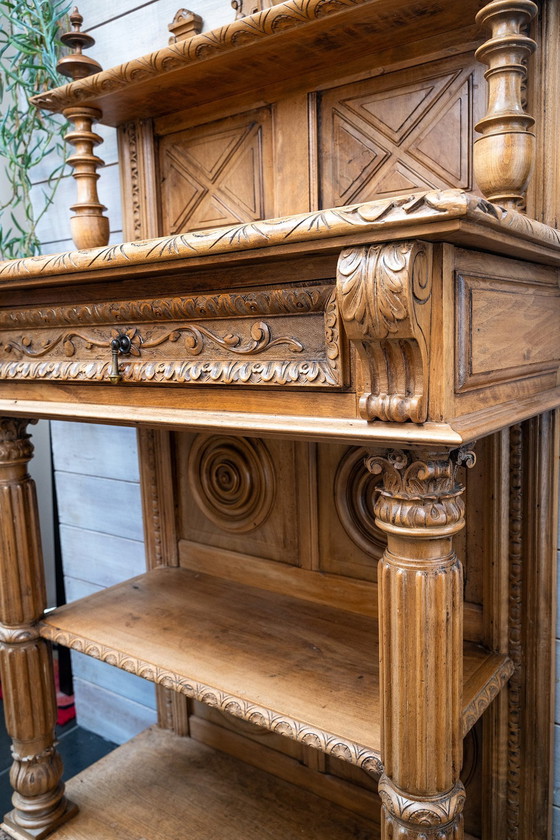 Image 1 of Neo-Renaissance (Henry Ii-Early Xix) Walnut Open Sideboard