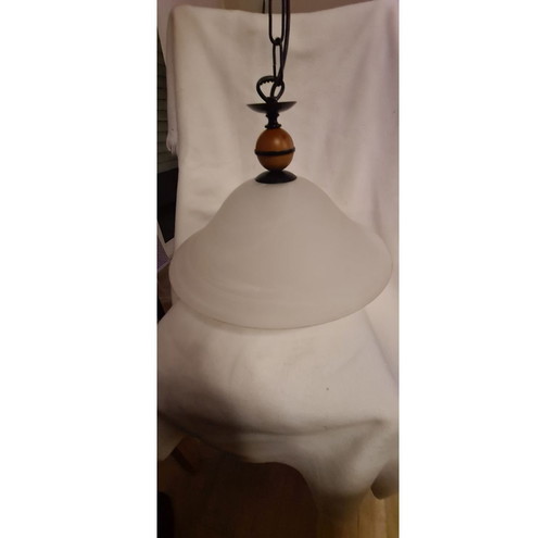 Eglo 356 glass metal hanging lamp