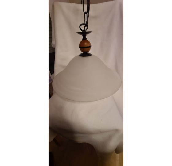 Image 1 of Eglo 356 glass metal hanging lamp