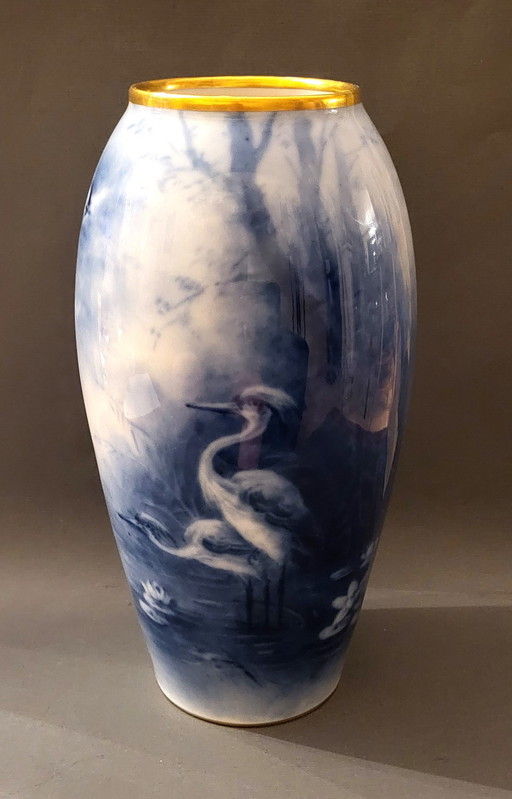 Large Vase Limoges A.Giraud Brousseau