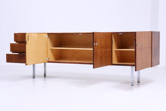 Image 1 of Rosewood sideboard 60s | Mid - Century vintage drawer cabinet retro wood storage