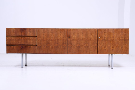 Image 1 of Rosewood sideboard 60s | Mid - Century vintage drawer cabinet retro wood storage