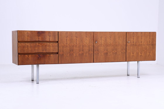 Image 1 of Rosewood sideboard 60s | Mid - Century vintage drawer cabinet retro wood storage