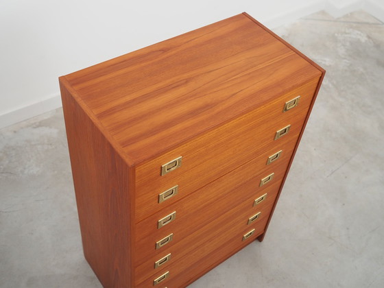 Image 1 of Teak Chest Of Drawers, Danish Design, 1970S, Production: Denmark