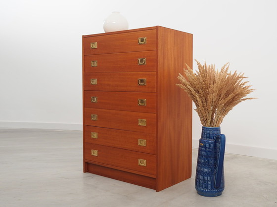 Image 1 of Teak Chest Of Drawers, Danish Design, 1970S, Production: Denmark