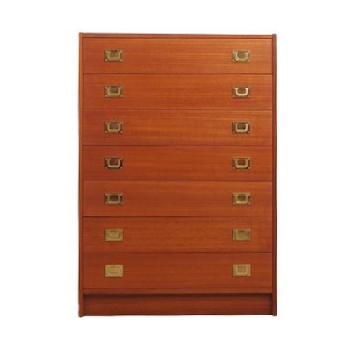 Teak Chest Of Drawers, Danish Design, 1970S, Production: Denmark