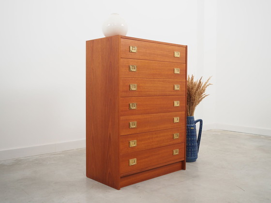 Image 1 of Teak Chest Of Drawers, Danish Design, 1970S, Production: Denmark