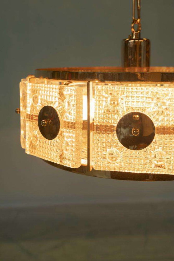 Image 1 of Vintage Design pendant lamp Orrefors Sweden, Carl Fagerlund