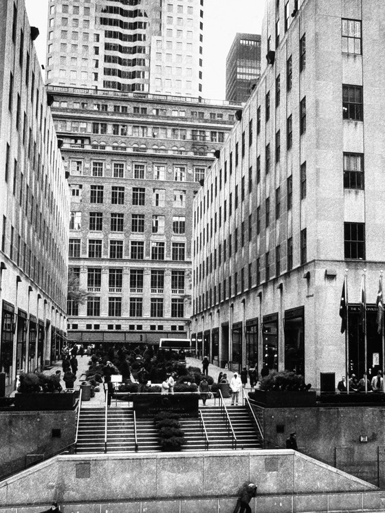 Image 1 of Michel Pinel 1949-2022 Superb Photo Of New York In Winter With Skaters