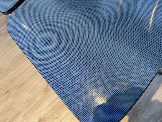 Image 1 of 4x Vintage formica chairs blue