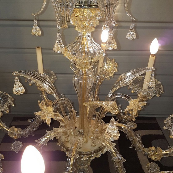 Image 1 of Lampadario vintage Rezzonico Murano, anni '70