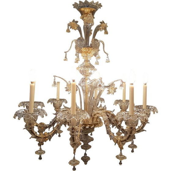 Image 1 of Lampadario vintage Rezzonico Murano, anni '70