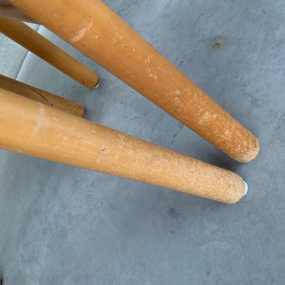 Image 1 of Pair of vintage pine and rush chairs, Netherlands 1960