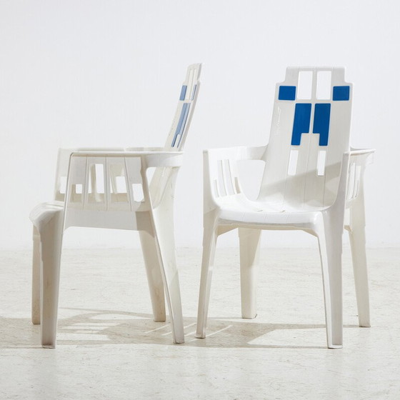 Image 1 of Vintage "Boston" plastic armchairs by Pierre Paulin for Henry Massonnet, 1980
