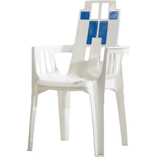 Vintage "Boston" plastic armchairs by Pierre Paulin for Henry Massonnet, 1980