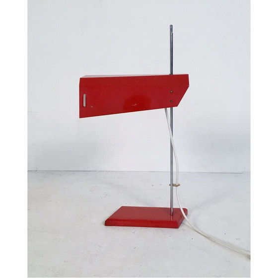 Image 1 of Vintage red desk lamp by Josef Hurka for Lidokov